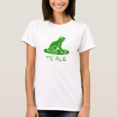Tekst in Tsetsaut: ts’alache en een groene kikker T-shirt (Voorkant)
