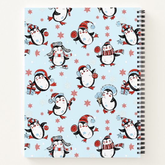 tekst Kerstpinguïn Notitieboek (Achterkant)