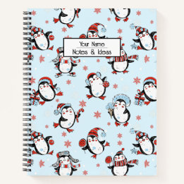 tekst Kerstpinguïn Notitieboek