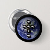 Tekst Kruis Knop Ronde Button 5,7 Cm (Voorkant /achterkant)
