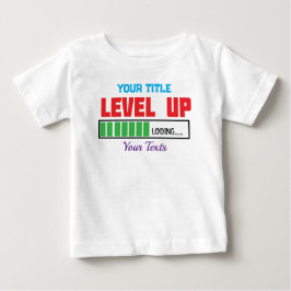 Tekst 'Level Up' met groene laadvoortgang