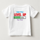 Tekst 'Level Up' met groene laadvoortgang (Achterkant)