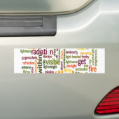 tekst Licht, Product aanpassen Bumpersticker (Op auto)