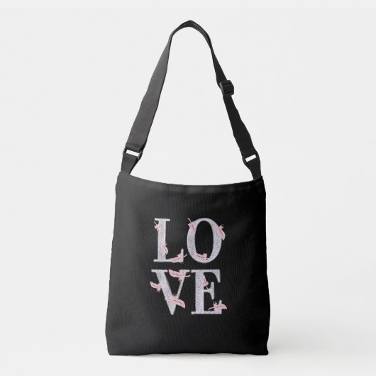 Tekst LIEFDE Crossbody Tas (Voorkant)