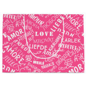 Tekst Liefde Gift Zak Kies Kleur Groot Cadeauzakje (Voorkant)
