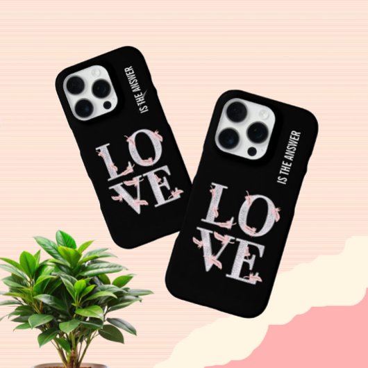 Tekst LIEFDE iPhone Hoesje