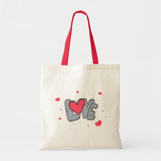 Tekst LIEFDE Tote Bag (Voorkant)
