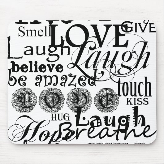  tekst Life Advice Apparel en Gifts Muismat (Voorkant)