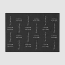 Tekst Logo Custom Bedrijf Zwart Achtergrond