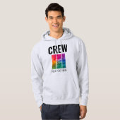 tekst Logo Dubbelzijdige Mannen Crew Hoodie (Voorkant volledig)