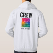 tekst Logo Dubbelzijdige Mannen Crew Hoodie (Achterkant)