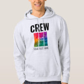tekst Logo Dubbelzijdige Mannen Crew Hoodie (Voorkant)