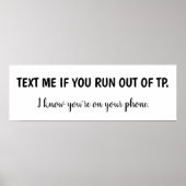 Tekst me als je uit de XTP-geldbok geraken Poster (Voorkant)