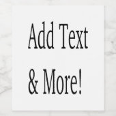 Tekst & Meer toevoegen! Personaliseer uw eigen Wijn Etiket (Enkel label)