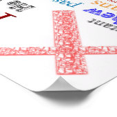 Tekst met betrekking tot BIEL en religie Poster (Hoek)