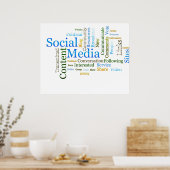 Tekst met betrekking tot sociale media poster (Keuken)