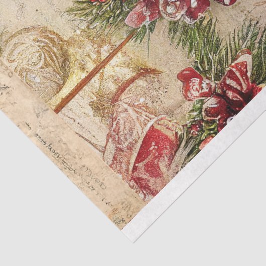 tekst met kerst Botanicals Decoupage Tissuepapier (Detail)