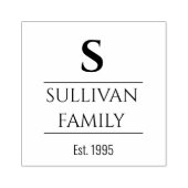 Tekst met letter initiaal rubberstempel (Afrduk)