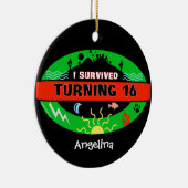  tekst met mijn overlevende weergave 16 keramisch ornament (Rechts)