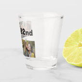 Tekst met Photo Birthday Shot Glass Glas (Rechts)