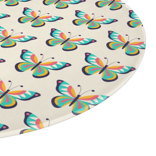 Tekst met vlinder snijplank (Hoek)