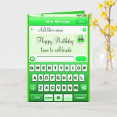 Tekst mij_ kaart (Gele Bloem)