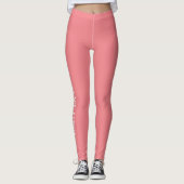  Tekst Moderne Vrouwen Charisma Kleur Leggings (Voorkant)