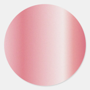 Tekst Monogram Naam Logo Rose Goud Blank toevoegen Ronde Sticker