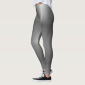  tekst Naam Modern Womens Silver Look Leggings (Links)