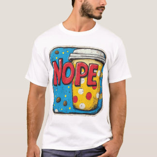 tekst "NOPE" T-shirt