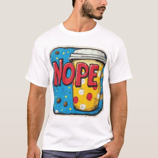 tekst "NOPE" T-shirt (Voorkant)