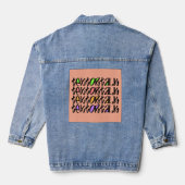 TEKST OF GESPREK DENIM JACKET (Achterkant)