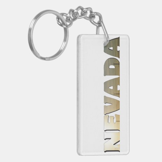 Tekst of typografie van Nevada Sleutelhanger (Voorkant Links)