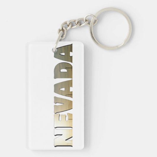 Tekst of typografie van Nevada Sleutelhanger (achterkant)