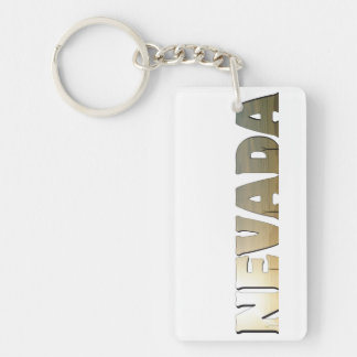 Tekst of typografie van Nevada Sleutelhanger