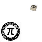 TEKST ONTWERP Pi Aantal Wiskundig symbool Rubberstempel (Gestempeld)
