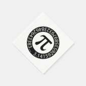 TEKST ONTWERP Pi Aantal Wiskundig symbool Servet (Hoek)