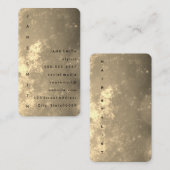 Tekst ontwerp Verticaal Luxe Visitekaartje (Voorkant / Achterkant)