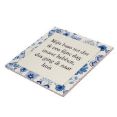 tekst op tegeltje - fijne werkdag (Zijkant)