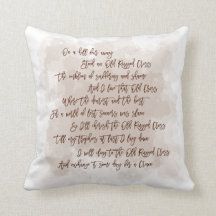 Tekst Oude Rugged Cross Hymn Bruine Typografie