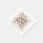 Tekst Oude Rugged Cross Hymn Paasfeest Servet (Hoek)