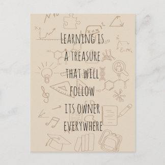 tekst over een achtergrond op school briefkaart