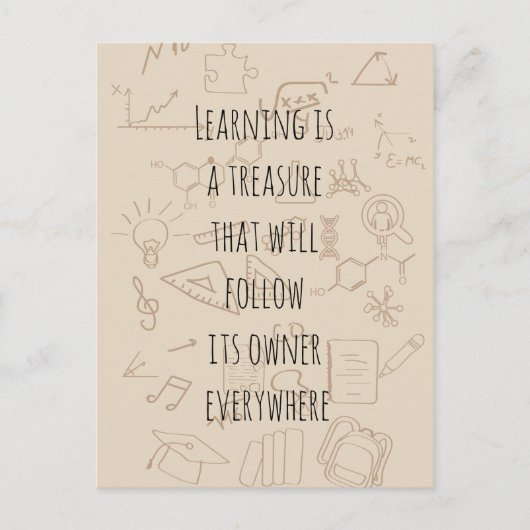 tekst over een achtergrond op school briefkaart (Voorkant)