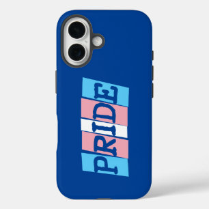 Tekst over transgender trots iPhone 16 hoesje