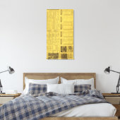 Tekst Pagina Michigan Central Railroad Canvas Afdruk (Insitu (Slaapkamer))