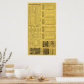 Tekst Pagina Michigan Central Railroad Poster (Keuken)