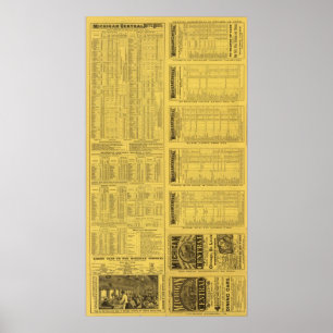 Tekst Pagina Michigan Central Railroad Poster