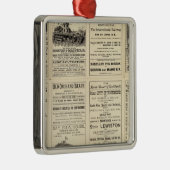 Tekst Pagina van Boston en Maine Railroad Metalen Ornament (Rechts)