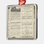 Tekst Pagina van Boston en Maine Railroad Metalen Ornament (Links)