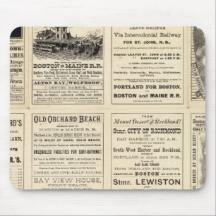Tekst Pagina van Boston en Maine Railroad Muismat